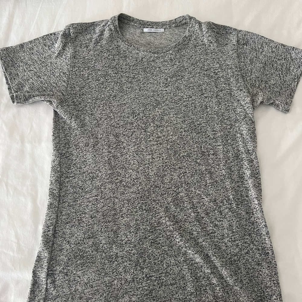 John Elliott Heather Gray Knit Top